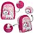 Kit Mochila Menina Infantil Gata Marie Lancheira Estojo - Imagem 3