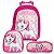 Mochila Menina Infantil Rodinha Gata Marie Lancheira Estojo - Imagem 1