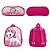 Mochila Infantil Rodinha Gatinha Marie Lancheira Estojo Rosa - Imagem 6