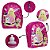 Kit Mochila Menina Infantil Costas Barbie Lancheira Estojo - Imagem 3