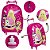 Kit Mochila Menina Infantil Rodinha Barbie Lancheira Estojo - Imagem 3