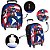 Mochila Infantil de Rodinha Capitão América Lancheira Estojo - Imagem 3