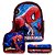 Mochila Infantil Masculina Costa Spider Man Lancheira Estojo - Imagem 1