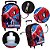 Mochila Infantil Rodinha Spider Man Com Lancheira Estojo - Imagem 3