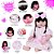 Boneca Reborn Menina Realista Silicone Pode Banho + 13 Itens - Imagem 4