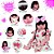 Boneca Reborn Realista 100% Silicone Cabelo Castanho + Itens - Imagem 4