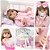 Boneca Bebê Reborn Menina Loira Princesa Realista + 20 Itens - Imagem 1