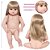 Boneca Bebê Reborn Realista Loira 20 Itens Bolsa Maternidade - Imagem 6