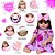 Boneca Reborn Menina Bebê Loira Corpo de Silicone 13 Itens - Imagem 4