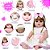 Boneca Bebe Reborn Loira Corpo de Silicone Enxoval 20 Itens - Imagem 4