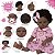 Boneca Reborn Negra Menina Realista Pode Banho + 13 Itens - Imagem 4