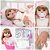 Boneca Bebê Reborn Menina Loira 52cm 100% Silicone 13 Itens - Imagem 1