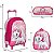 Mochila Menina Infantil Rodinha Gata Marie Lancheira Estojo - Imagem 12