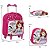 Mochila Infantil Feminina Pequena Princesinha Sofia Rodinhas - Imagem 3