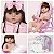 Boneca Reborn Realista Corpo de Silicone Roupão + Carrinho - Imagem 1