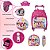 Mochila Infantil Feminina Pequena Princesas Rodinha Passeio - Imagem 3