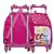 Mochila Infantil Feminina Pequena Princesas Rodinha Passeio - Imagem 6