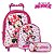 Mochila Infantil Feminina Rodinha Minnie Mouse Com Lancheira - Imagem 1