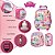 Kit Mochila Infantil Feminina Rodinha Princesas Lancheira - Imagem 3