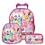 Kit Mochila Infantil Feminina Rodinha Princesas Lancheira - Imagem 1