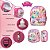 Mochila Infantil Feminina Princesas Costas Com Lancheira - Imagem 3