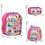 Mochila Infantil Feminina Princesas Costas Com Lancheira - Imagem 4