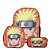 Mochila Infantil Masculina Naruto Clássico Costa + Lancheira - Imagem 1