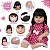Boneca Reborn Silicone Morena Com Lindos Acessórios Bolsa - Imagem 3