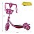 Patinete Infantil Menina Barbie 3 Rodas Cestinha Luzes Led - Imagem 6