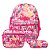 Mochila Infantil Feminina Barbie Lancheira Estojo Juvenil - Imagem 1