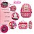 Kit Mochila Infantil Feminina Barbie Juvenil Lancheira Rosa - Imagem 3