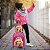 Kit Mochila Infantil Feminina Rodinha Barbie Pequena Passeio - Imagem 5