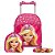 Kit Mochila Infantil Feminina Rodinha Barbie Pequena Passeio - Imagem 1