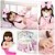 Boneca Reborn 100% Silicone Menina Linda Kit 20 Acessórios - Imagem 1