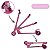 Patinete Infantil Barbie 3 Rodas Dobrável Ajustável 50kg - Imagem 4