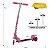 Patinete Infantil Barbie 3 Rodas Dobrável Ajustável 50kg - Imagem 6