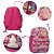 Mochila Infantil Feminina Barbie Costas Juvenil Passeio Rosa - Imagem 3
