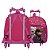 Kit Mochila Infantil Feminina Rodinha Frozen Pequena Creche - Imagem 6