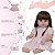 Boneca Reborn Realista Menina 46cm Enxoval Completo Bolsa - Imagem 4