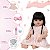 Bebe Reborn Menina Realista Morena Fofa Com Kit Acessórios - Imagem 4