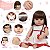 Boneca Reborn Realista Menina Corpo de Vinil + Kit 13 Itens - Imagem 3