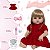 Boneca Reborn Realista Menina Loira Princesa 46cm 13 Itens - Imagem 4