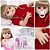 Bebe Reborn Realista Menina Loira Enxoval Bolsa 20 Itens - Imagem 1