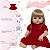 Bebe Reborn Realista Menina Loira Enxoval Bolsa 20 Itens - Imagem 4