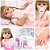 Boneca Reborn Realista Loira Silicone Bolsa 20 Acessórios - Imagem 1