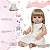 Bebe Reborn Realista Loira Enxoval Completo Kit 20 Itens - Imagem 4