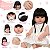 Boneca Bebe Reborn Realista Morena Enxoval Completo 20 Itens - Imagem 3