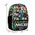 Mochila Infantil Masculina De Costas Minecraft Juvenil Verde - Imagem 4