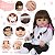 Boneca Reborn Realista Pandinha Enxoval Completo 30 Frases - Imagem 3