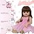 Boneca Reborn Realista Bailarina Coelhinha 30 Frases Enxoval - Imagem 4